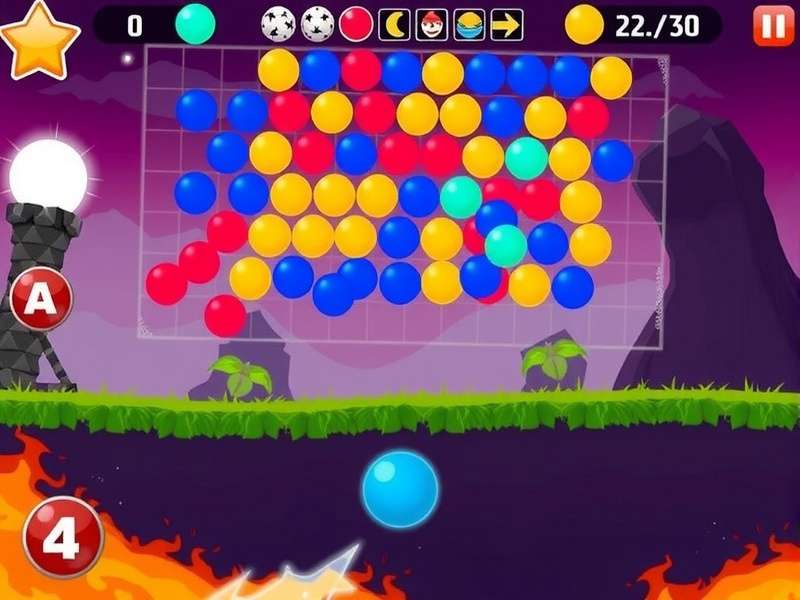 Blazing Ball Blitz Gameplay Screenshot